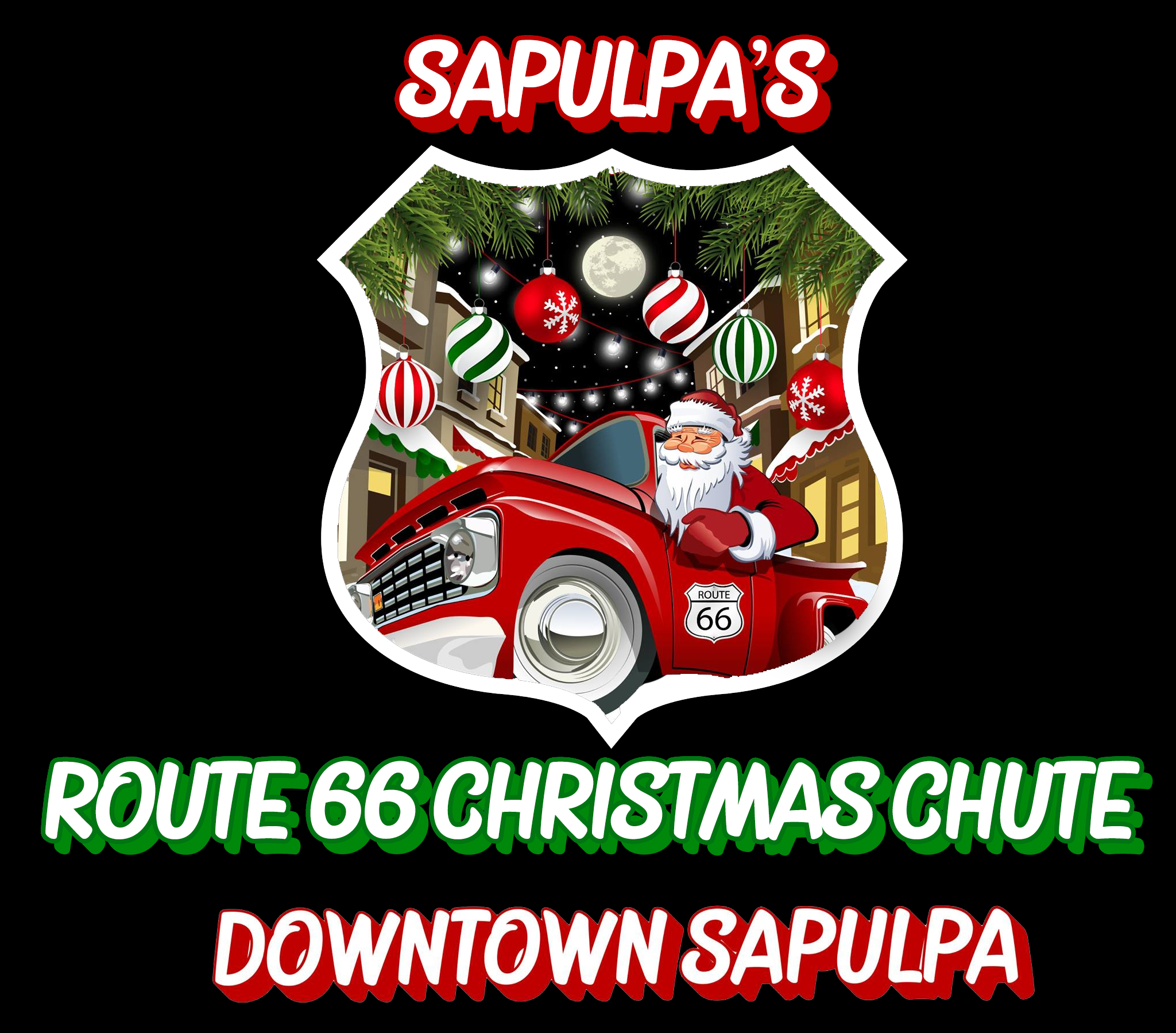 Join us in Downtown Sapulpa for a magical evening of Christmas Lights, events, shopping and dinning at the Sapulpa Route 66 Christmas Chute!